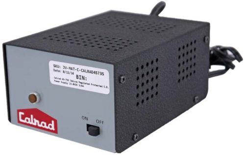 Calrad 45-735 Deluxe Regulated Protected C.B. Power Supply 13.8VDC 3/4A