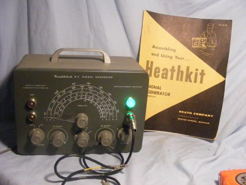 Vintage1956 Heathkit SG-8 Signal Generator w/Manual &amp; 3 Pictorial Sheets-EX!!!