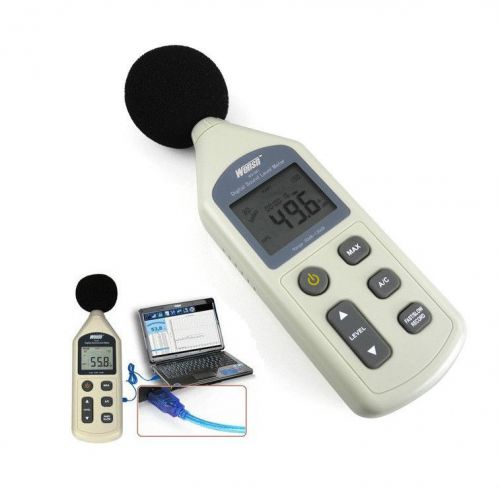 Digital sound noise level/ decibel meter with usb &amp; sd card expansion interface for sale