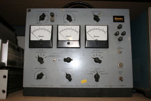 Owen Transistor Analyzer Model 210A
