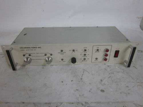 Vintage Colorado Video Inc. Video Analyzer Model 321 Untested AS-IS Parts/Repair