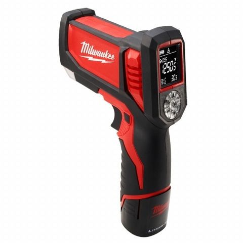 Milwaukee 12 volt laser temperature gun w/ 1 battery for sale