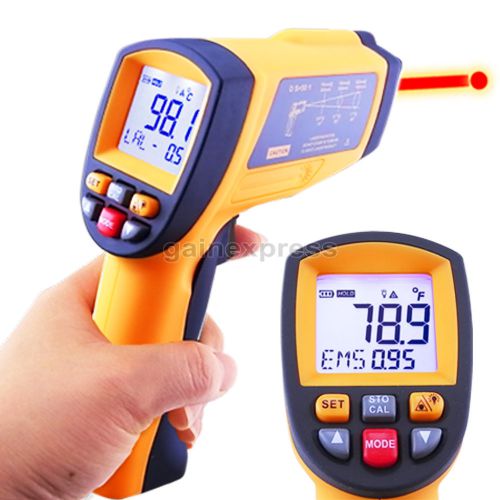 50:1 Digital Professional IR Laser Thermometer 0.1~1 EM Pyrometer  0~2462°F / °C