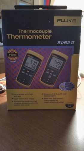 Fluke thermometer 51/52 ii for sale