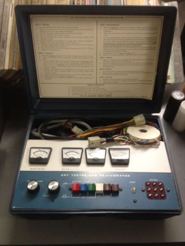 vintage Heathkit IT-5230 CRT Tester and Rejuvenator with manual and cables