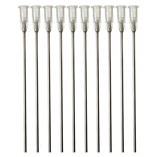 White blunt dispensing needles syringe needle tips 4&#034; inch 2pcs 14 gauge for sale