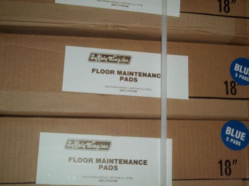 17” Floor maintenance pads (Blue)    1 box of 5 pads