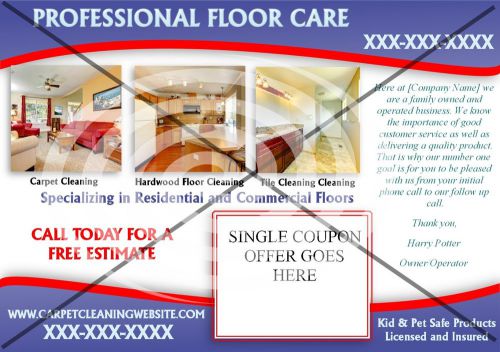 Craigslist Flyer - Professional Floor Care