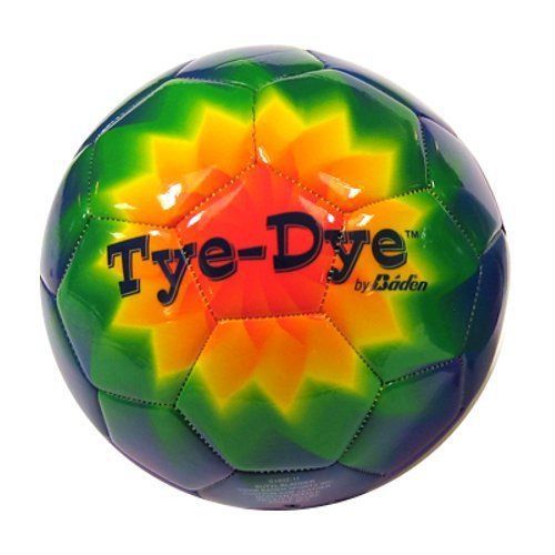 New baden tye-dye size 4 synthetic leather soccer ball for sale