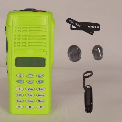 Green replacement housing case for motorola pro7150 lcd+ribbon cable+speaker+mic for sale