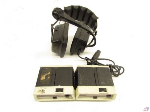 Clear-com rs-501 (2) single channel intercom beltpacks w/headset for sale