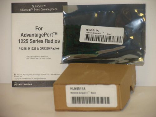 Motorola Quik Call II Board For Advantage Port 1225 Series Radios HLN9511A