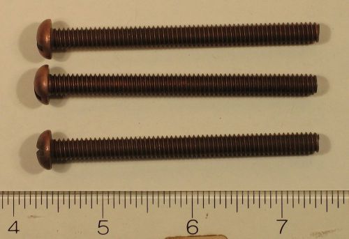 3 inch silicon bronze slotted RH machine screws