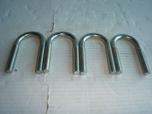 Lot of 4 u-bolts 5/16-18 thread x 2-3/16&#034; long fastener mower 1&#034; pipe muffler for sale