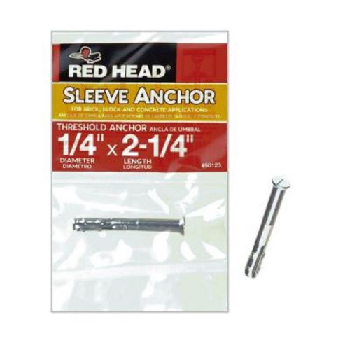 red head sleeve anchor 1/4&#034; x 2-1/4&#034; (13 pieces)