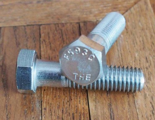 1/2&#034;-13 x 2&#034; Stainless Steel Hex Head Bolt (14 pcs) NEW 2in.