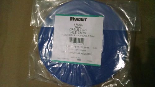 Panduit | hls-75r6 | hook and loop roll, 75&#039;l (22.9m), .75&#034;w (19.1mm) new in bag for sale