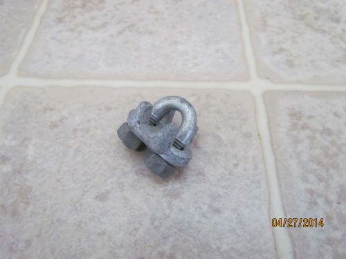 1/4&#034; CABLE CLAMPS GALVANIZED (8)