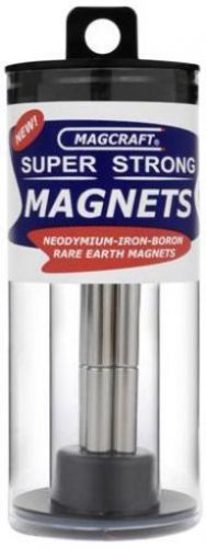 Magcraft NSN0637 1/4-Inch by 3/4-Inch Rare Earth Rod Magnets  8-Count