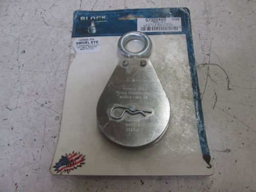 BLOCK DIVISION 02548-SN SWIVEL EYE SNATCH BLOCK *NEW IN FACTORY PACKAGE*