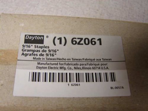 Dayton 6Z061 staples box of 5000