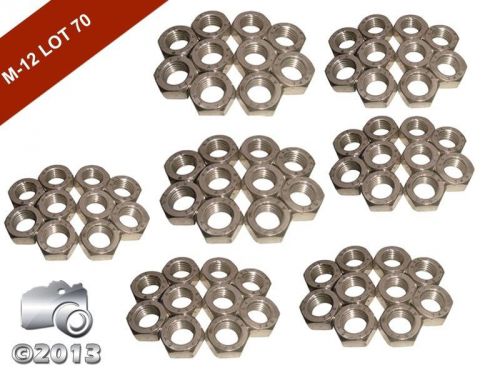 NEW SET OF 70 PIECES -M 12 HEXAGON HEX FULL NUTS A2 STAINLESS STEEL-DIN 934