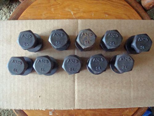 LOT OF 10 - A325 BOLTS, NUTS &amp; WASHERS