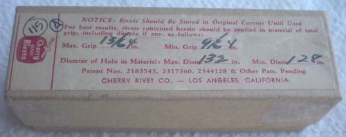 115 - Cherry CR121-4-6 Blind Rivets - NEW -A