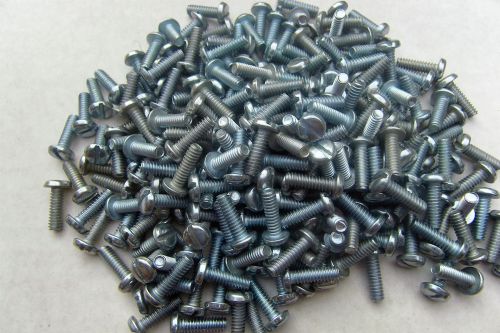 New 500 pcs 10-24 x 5/8&#034; slotted head zinc plated steel screws,hardware,fastener for sale