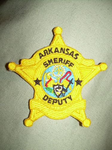 Arkansas deputy sheriff patch mis-print 5pt. star  new lot of 25 for sale