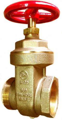 2-1/2&#034; hydrant gate valve -female npt x  male nst - for pump test manifolds for sale
