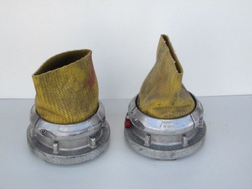 Angus 5&#034; fire hose connector snap tite fitting pair #1