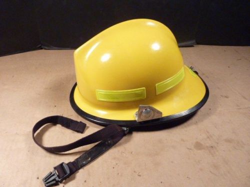 Morning Pride Lite Force IV Helmet Yellow used excellent Kevlar 6-1/4 - 8 sz.