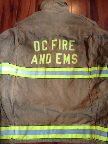 WASHINGTON DC FIRE DEPARTMENT DCFD DC FIRE TURNOUT COAT Size 48C x 35L Globe GX7