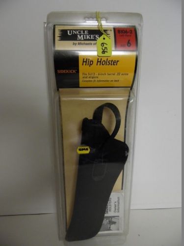 NEW Uncle Mikes Hip Holster #8106-2 Left Hand for 5 1/2-6 1/2&#034; .22 Autos (0656)
