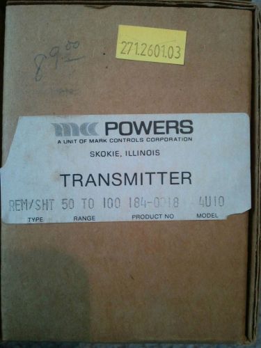 New Siemens Powers 184-0018 Temperature Transmitter TT184