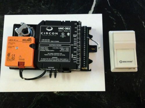 Circon uhc-302 vav controller with belimo actuator &amp; mamac temp sensor for sale