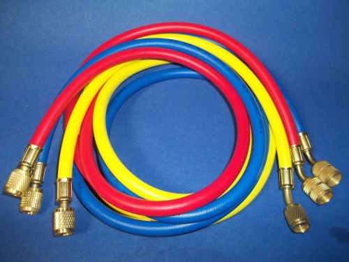 A/C HOSES SET FOR  R410a/Connections: 1/4&#034; x 5/16&#034;(red &amp; blue hoses)-60&#034; HOSES