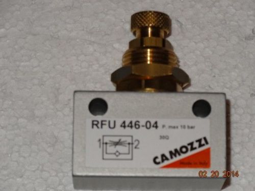 CAMOZZI Series RFU In-line Flow Control Valves - NPTF/INCH, RFU 446-04