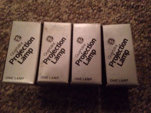 Lot of 4 New General Electric Quartzline DYS-5 Projection Lamp Bulbs