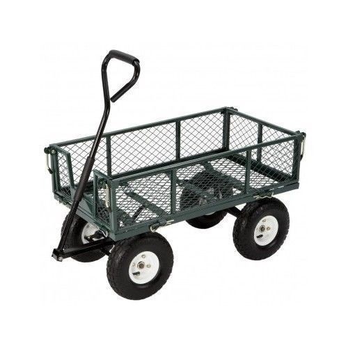 Tricam FR110 2 Farm Ranch 400 Pound Capacity Steel Utility Cart Green Nursery