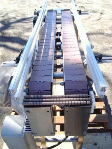 Nercon 3&#034; wide x 44&#034; long horizontal table top twin belt conveyor