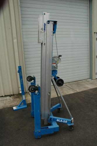 Genie sla 10 10 foot standard base contractor superlift (1000 lb max) for sale