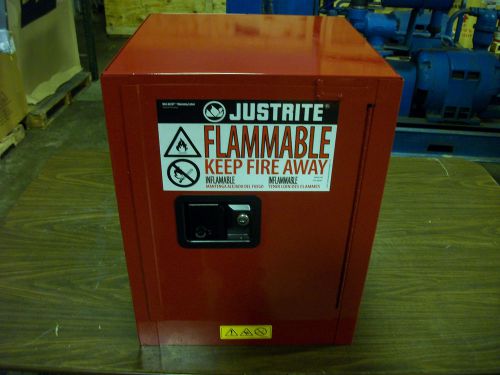 Justrite bench-top flammable liquid paint safety storage cabinet 890421 for sale