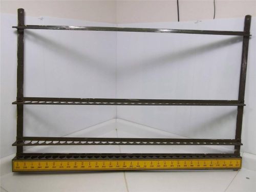 Industrial tool works drill rod stock wall rack 1-17/32 hardware store shop vtg for sale