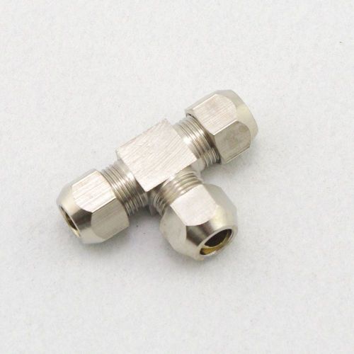 Lot5 nickel plated brass 6mm swagelok union 3ways tee connectors pipe fittings for sale