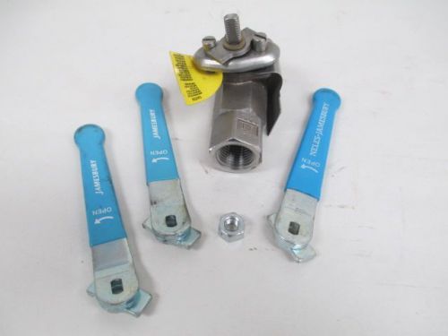 New neles jamesbury 1/2 a 3600tt stainless 1/2in npt ball valve 2000cwp d216393 for sale