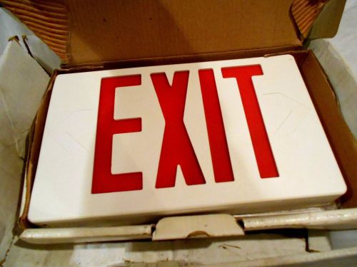 High Lights LED Emergency Exit Lighting Fixture Single or Double Sided NIB