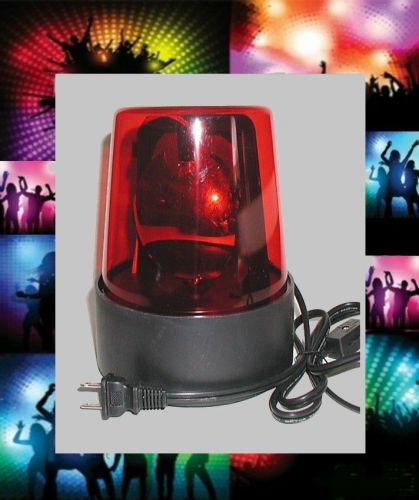 (1) ELECTRIC~ RED REVOLVING FLASHING DISCO PARTY BEACON LIGHT 110V