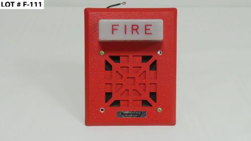 Cerberus pyrotronics fire alarm signal strobe horn flashing light hsd-24f for sale